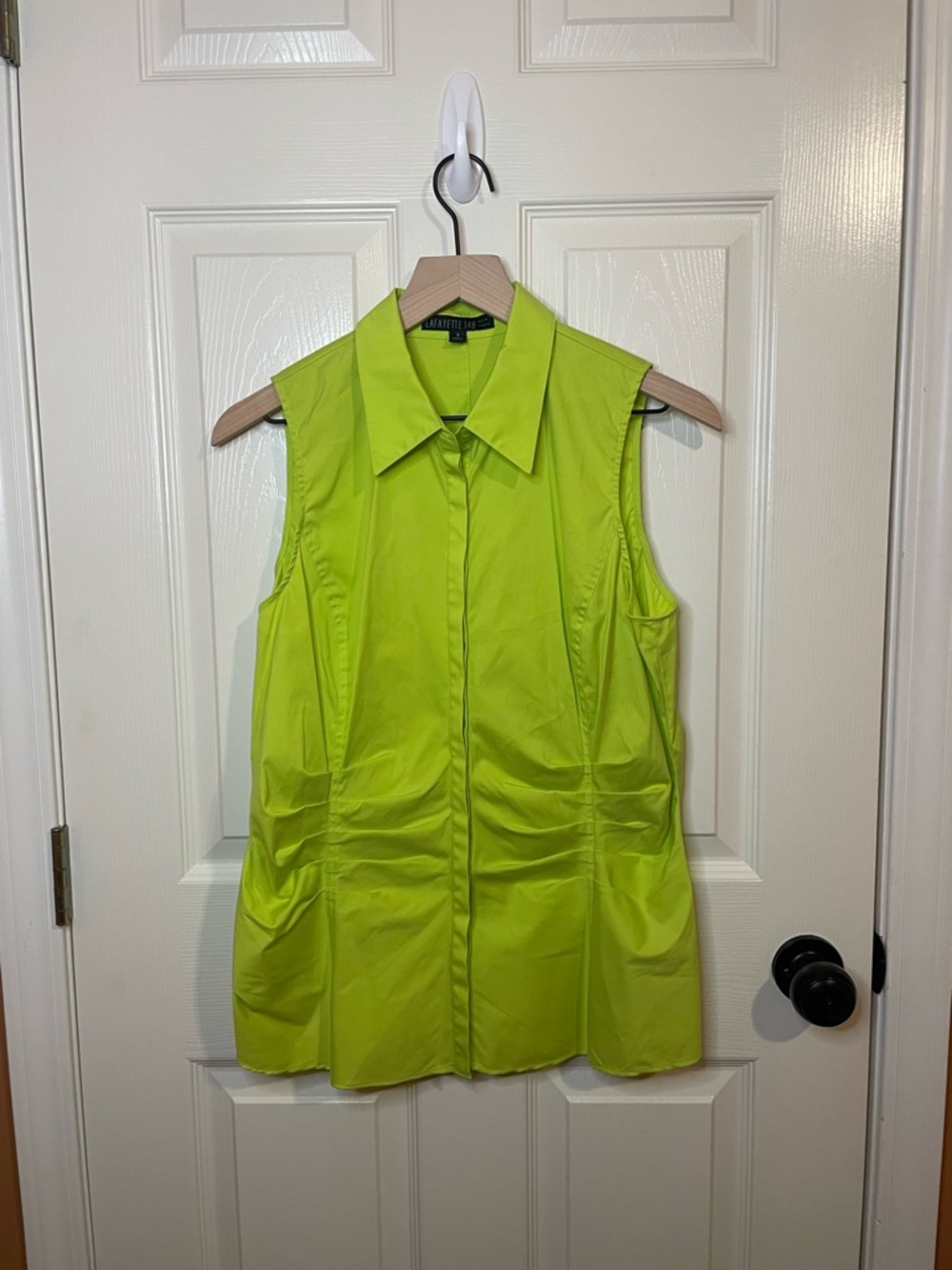 Lafayette 148 New York Georgina Sleeveless Top Funky Retro Size 8